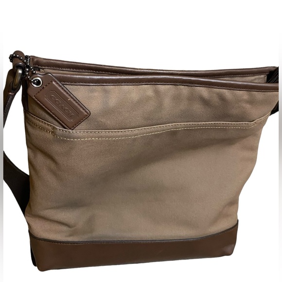 Coach Khaki Men’s Brown Camden Messenger/Shoulder Bag - Picture 2 of 14